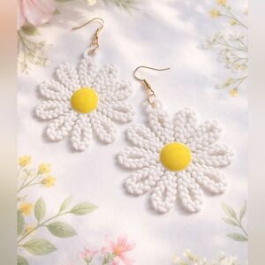 3d printed Daisy Chunky earrings Multi color